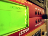 Audio equipment in a rack